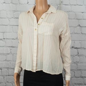 BDG striped button down top